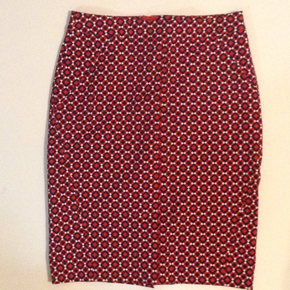 ANN TAYLOR Print Pencil Skirt - Multi Print 00P